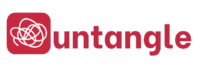 modern block logo untangle